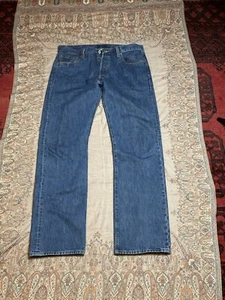 VINTAGE Levi’s 501 Medium Wash Button-fly Jeans 36x38 - Picture 1 of 4
