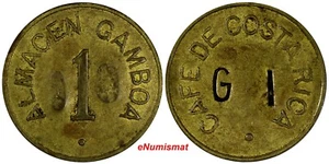 COSTA RICA Bronze Cafe De Costa Rica Token ALMAGEN GAMBOA.1 Gajuela "GI" 25mm(6) - Picture 1 of 3
