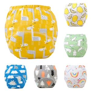Infant Boy Girls Toilet Training Pants Underwear Reusable Diapers   Panties W - Picture 1 of 18