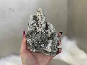 Pyrite and Sphalerite on Calcite and Barite, Ethically Sourced - Picture 1 of 10