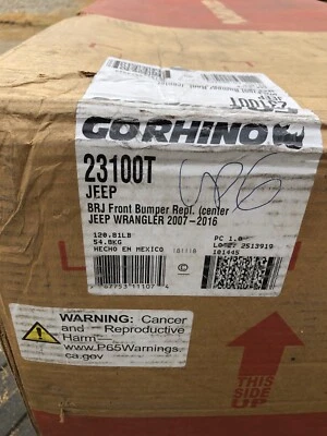 Go Rhino 23100T BRJ40 Front Replacement Bumper Fits 07-18 Jeep Wrangler JK — 第 1/4 张图片