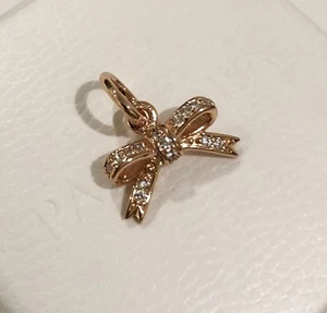 Arco Brillante Pandora Rosa, Circonio Colgante #380357CZ + Caja de Regalo GRATUITA + Etiqueta - Imagen 1 de 7