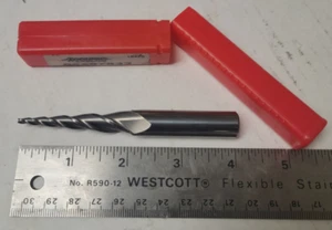 ACCUPRO Tapered End Mill: 5 deg per Side,3/32" Small Dia,2" LOC,3 Flutes,CARBIDE - Picture 1 of 2