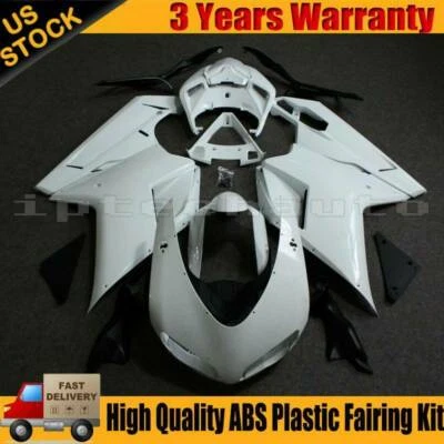 For Ducati 1098 848 2008-2009 2010 2011 ABS Plastic Fairing Kit Bodywork Molding Foto 1 de 4