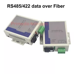 BIDI 2 RS485/422 data Extender Converter over fiber optic Singlemode multimode - Picture 1 of 6