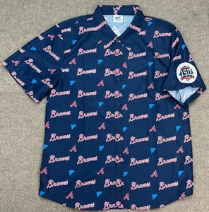 BDA Atlanta Braves Coors Light 150th Anniversary Short Sleeve Shirt Size Medium - Picture 1 of 11
