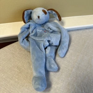 10” Bunnies By The Bay Silly Buddy Puppy Dog Pacifier Holder Plush Rattle Lovey - Picture 1 of 4