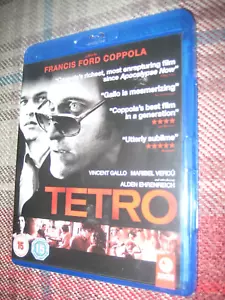 FRANCIS FORD COPPOLA'S TETRO BLU RAY UK RELEASE REGION B MINT DISC FREE P&P - Picture 1 of 3