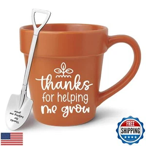 Lasimfa Teacher Appreciation Gifts, Funny Novelty Mug with Shovel Spoon, Back - Picture 1 of 5