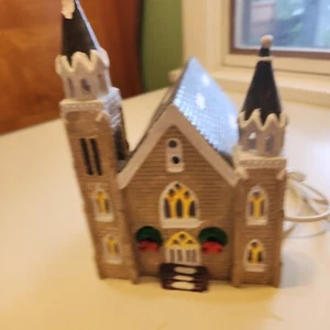 Vtg Department 56 Trinity Church Snowhouse Series 1986 Lighted - Picture 1 of 13