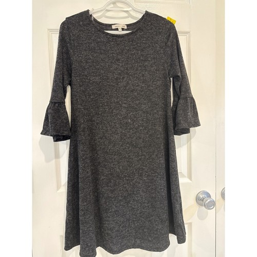 VETEMENTS Abito Sophia + Zeke grigio manica a campana casual abito linea A medio