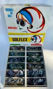 1960s NOS Italian Italocremona Solflex 12 Sunglasses Advertising Store Display - Bild 1 von 10