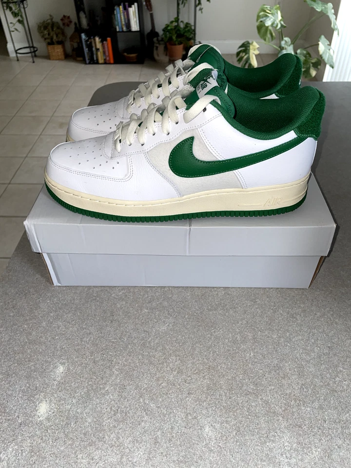 Nike Air Force 1 '07 LV8 Varsity Jacket Pine Green White  - Men’s Size 11 - Image 1 of 4