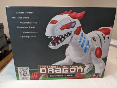 Dinosaur RC Smart 2.4 GHz Rechargeable Toy Walking Tyrannical Mechanical Dragon - Image 1 of 4
