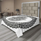 Ambesonne Asian Cultural Flat Sheet Top Sheet Decorative Bedding 6 Sizes