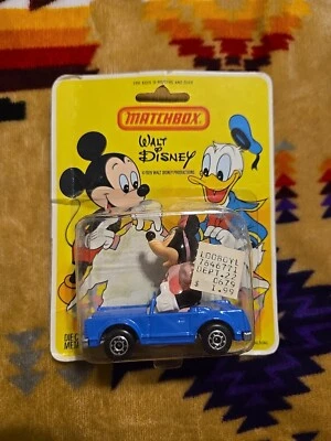 Disney Minnie Mouse Blue Car 3" Long Diecast Vehicle 1979 Matchbox Hong Kong - Image 1 of 3