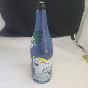Botella de champán Roy Lichtenstein for Taittinger Collection 1990 arte pop vacía - Imagen 1 de 10