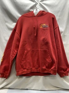 VINTAGE 90s NO FEAR HOODED LONG SLEEVE SWEATSHIRT ADULT L FLAMES RED - Bild 1 von 21