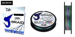 New Daiwa J-Braid X4 Fishing Line Multi Colour 300m Spool - All Breaking Strains - Picture 1 of 10