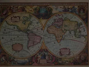 Nova Totius Terrarum Orbis Geographica ac Hydrographica faksimile Hondio - Bild 1 von 7