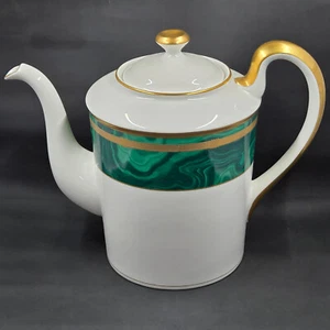 Christian Dior Gaudron Malachite Green Coffee Pot w/ Lid - Picture 1 of 12