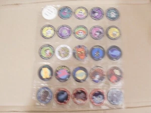 POGS/MILKCAPS SLAMMER WHAMMER "MADCAPS" PURPLE BACK COMPLETE SET OF (24) - Picture 1 of 4
