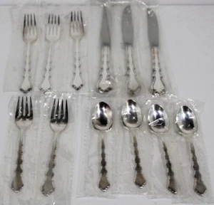 12 Piezas Oneida Community Duet Plateado - Cuchillo, Tenedor, Cuchara - Imagen 1 de 7