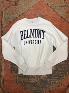 Vintage Y2K Champion Reverse Weave Belmont University Crew Neck Sweatshirt Sz M - Picture 1 of 6