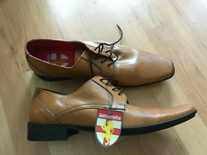 LAMBRETTA MENS MOD STYLE DERBYSHOES SIZE 8 NWTB - Foto 1 di 7