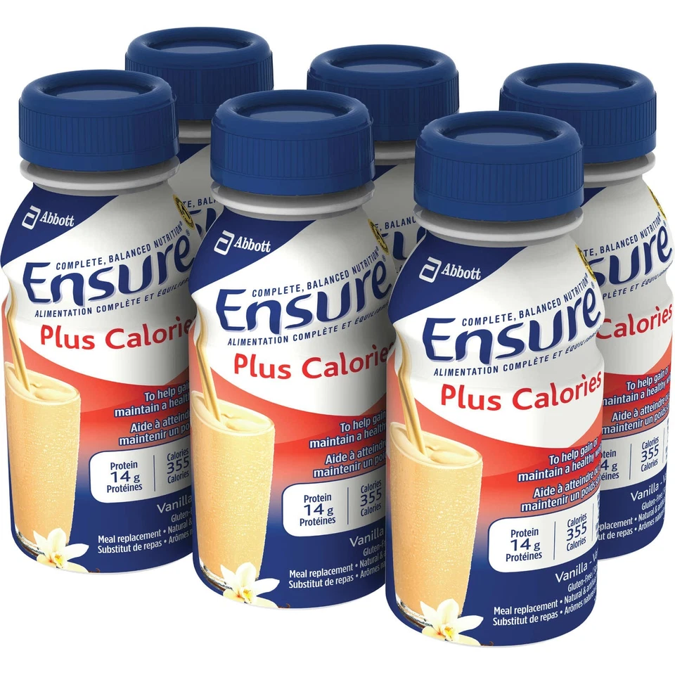 En sure Plus Calories Vanilla Ready Drink Supplement Nutritious 6 x 235mL ea NEW - Image 1 of 1