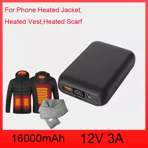 Rechargeable Battery Pack for ORORO Heated Jacket, 4mm DC Port Type-c USB Output - Picture 1 of 10