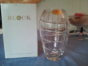 BLOCK ENIGMA 7" POSEY VASE 24% VOLL BLEIKRISTALL SCHÖN!! - Bild 1 von 1