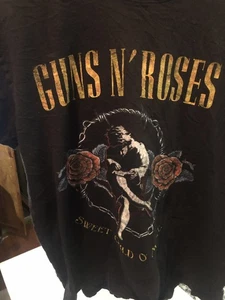 Vintage Guns N Roses Band Tee Shirt Sweet Child O' Mine Black, Size Large - Picture 1 of 4