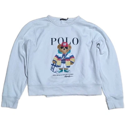 Polo Ralph Lauren Polo Bear Offshore Sudadera Para Hombre Talla XL Blanco Cuello Redondo Foto 1 de 4