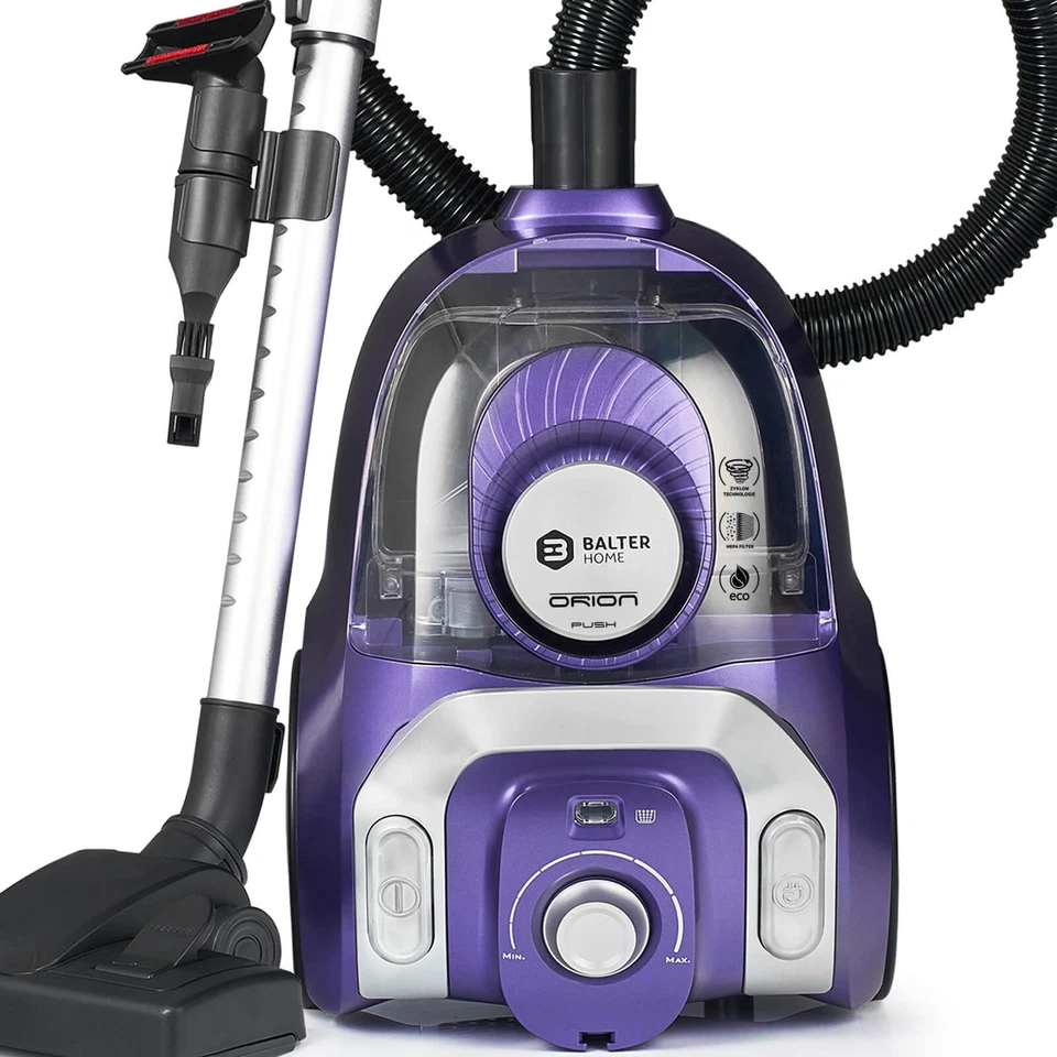 Balter Orion Staubsauger Beutellos Bodenstaubsauger Zyklon Max 1000W HEPA BW - Bild 1 von 4