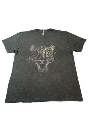 Next Level Def Camiseta Gráfica Café Cansado Adulto XL Gris Manga Corta Leopardo Foto 1 de 4