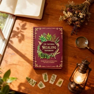 Das-natürliche-Handbuch-gebunden-für-pflanzliche-Heilmittel-und-natürliche - Bild 1 von 9