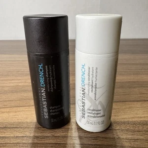 Sebastian Professional Drench Moisturizing Shampoo And Conditioner 1.70 oz Each - Picture 1 of 8