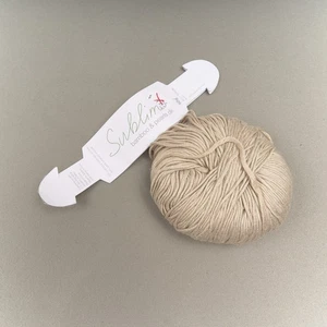 Sublime Bamboo & Pearls DK Yarn Beige Tan Viscose 50g Skein - Picture 1 of 6