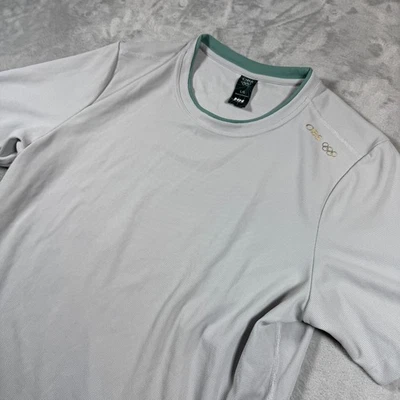 Camisa Helly Hansen Para Hombres Grande Gris OBS Juegos Olímpicos Tejido Térmico Camiseta Gimnasio Entrenamiento Foto 1 de 4