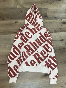 Rhude All Over Print Men’s Hoodie NWT | Medium | White And Red - Picture 1 of 17