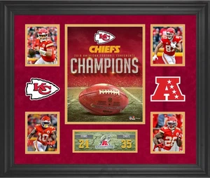 Kansas City Chiefs 2019 AFC Champions Framed 20" x 24" Collage - Picture 1 of 1