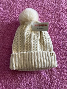 TRUE RELIGION 2-TEILIGES BEANIE SET BOMMEL SHERPA GEFÜTTERT  - Bild 1 von 10