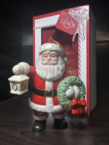 Lenox 2015 Annual Lighting The Way Santa Christmas Holiday Ornament Porcelain - Picture 1 of 10