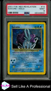 SUICUNE POKEMON 14/64 2001 NEO REVELATION HOLO ENGLISH PSA 9 - Bild 1 von 2