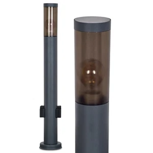 HOFSTEIN Gnocchetta Außenwegeleuchte Garten Metall/Kunststoff Anthrazit/Rauch  - Bild 1 von 10