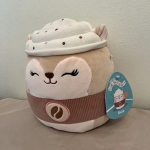 Squishmallows Reza das Latte Eichhörnchen süß Herbst Herbst Plüsch NEU MIT ETIKETT - 8 Zoll - Bild 1 von 5