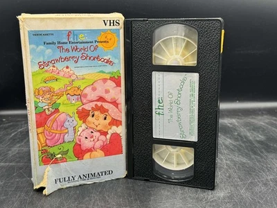 The World Of Strawberry Shortcake (VHS, 1985) FHE Cartoon Rare Slipcover HTF - Image 1 of 4