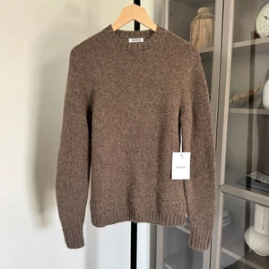 3sixteen Alpaka Merinowolle Rundhals braun Eiche Pullover S NEU hellbraun Strickpullover - Bild 1 von 6