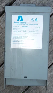 Acme Electric T253011s Transformer 240/480 - 120/240, 1.5 Kva, Nema 3R, - Picture 1 of 4